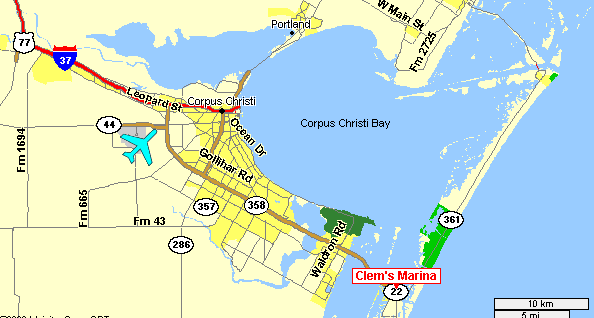 Location of Clem's Marina