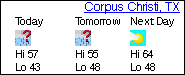 Click for Corpus Christi, TX Forecast
